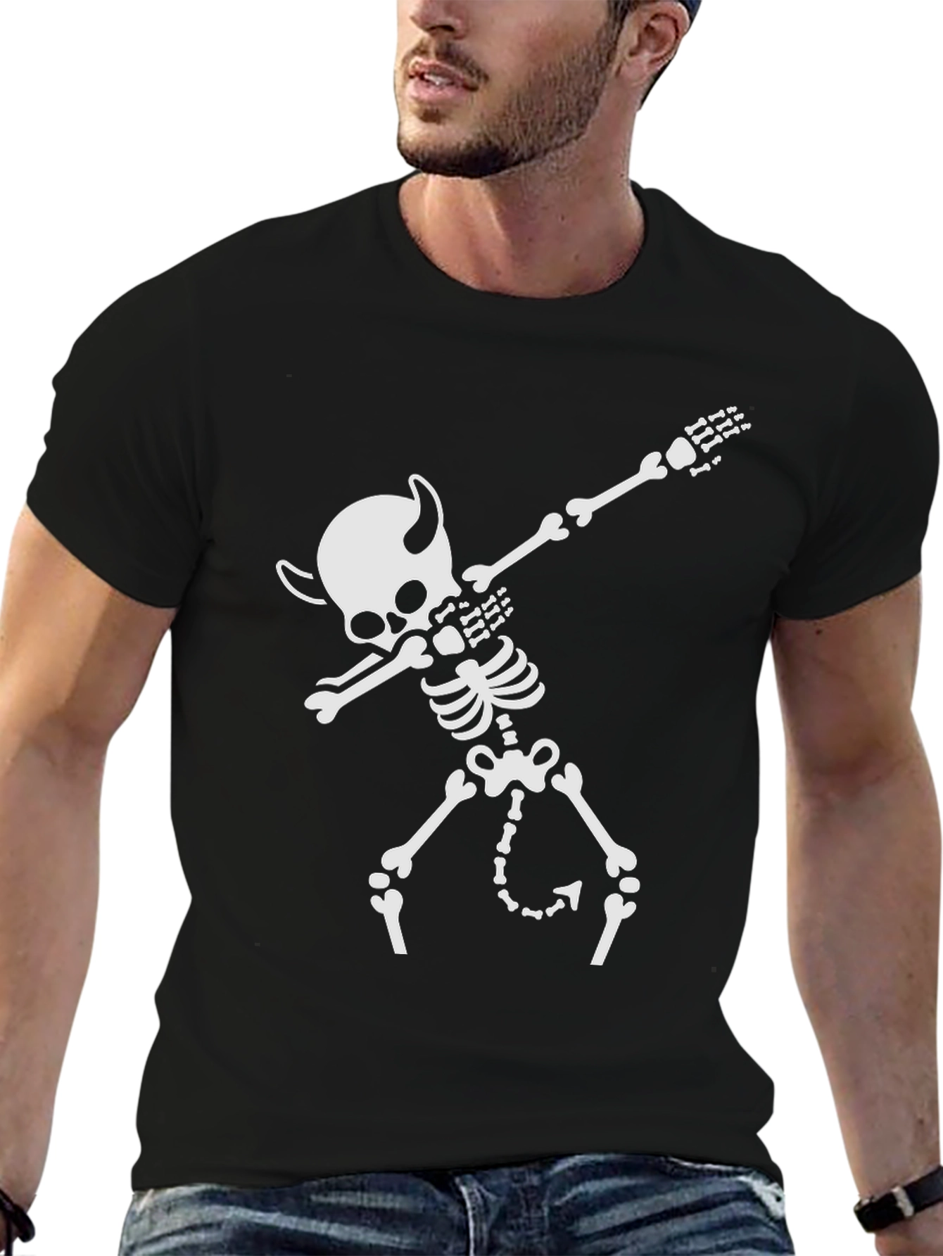Dabbing Devil Skeleton T-Shirt