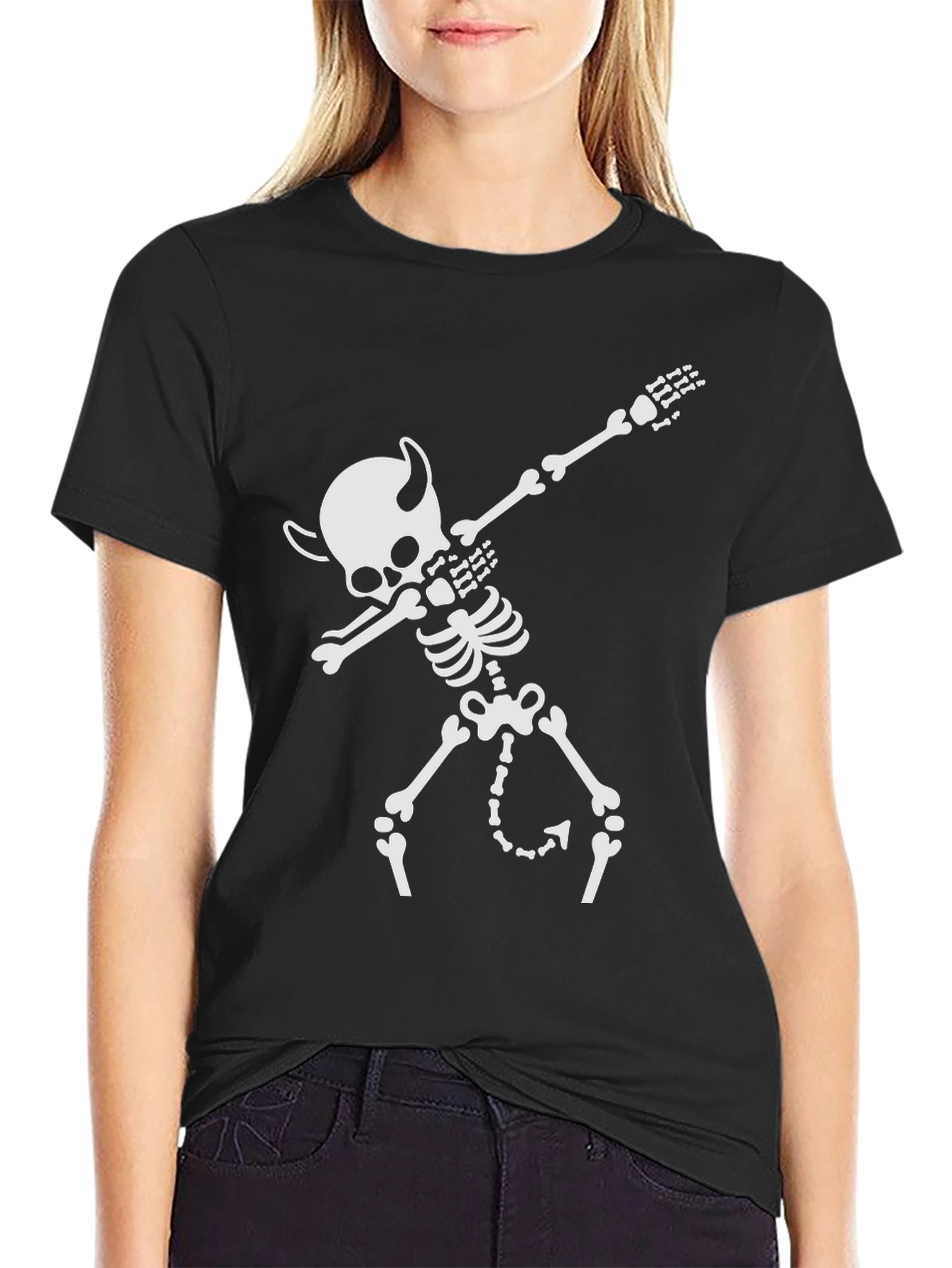 Dabbing Devil Skeleton T-Shirt