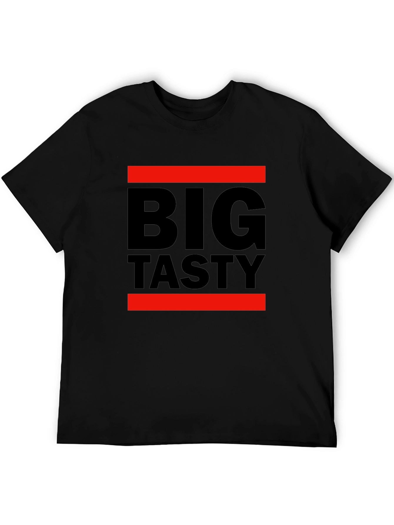Big Tasty Graphic Tee - Black Cotton T-Shirt