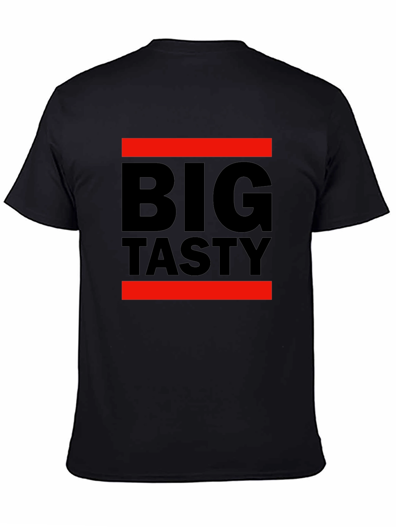 Big Tasty Graphic Tee - Black Cotton T-Shirt