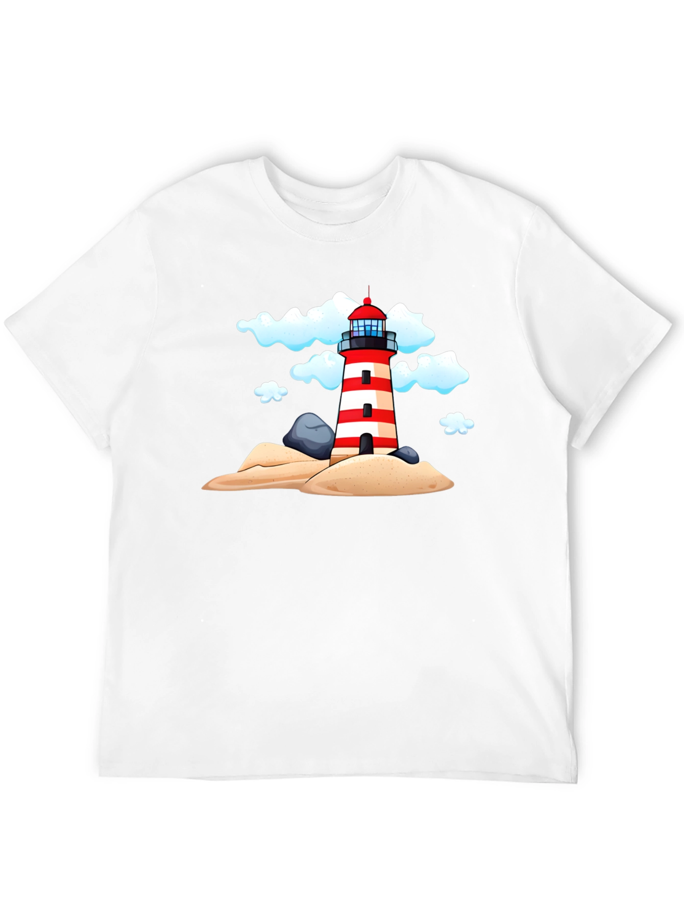 Lighthouse Graphic Tee - Coastal Style Shirt