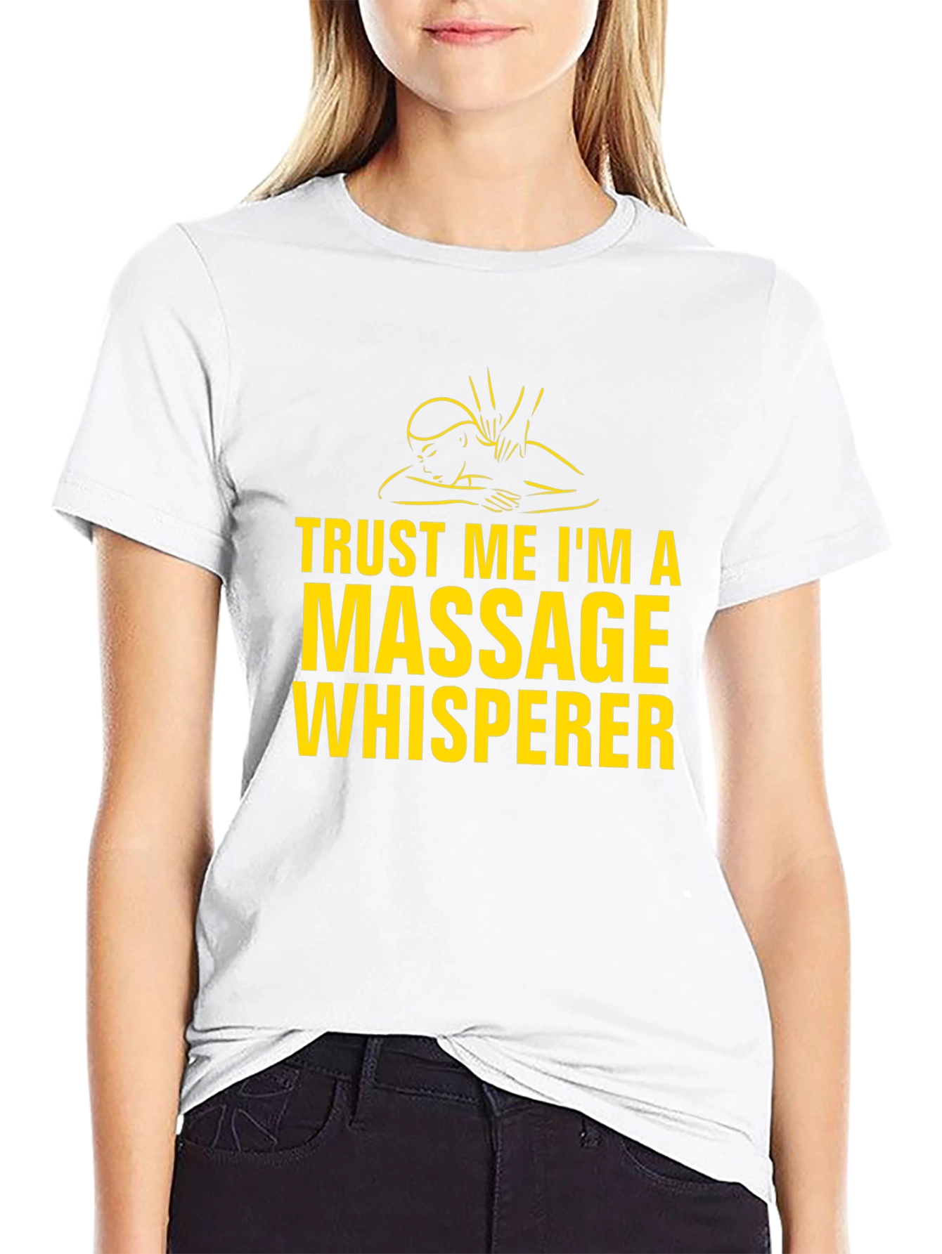 Massage Whisperer Graphic Tee - Black T-Shirt
