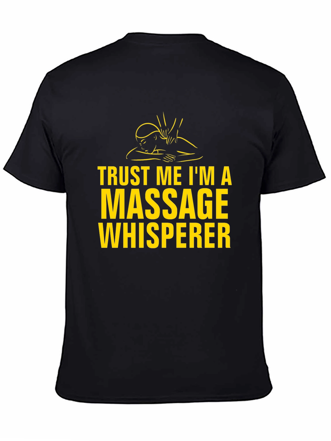 Massage Whisperer Graphic Tee - Black T-Shirt