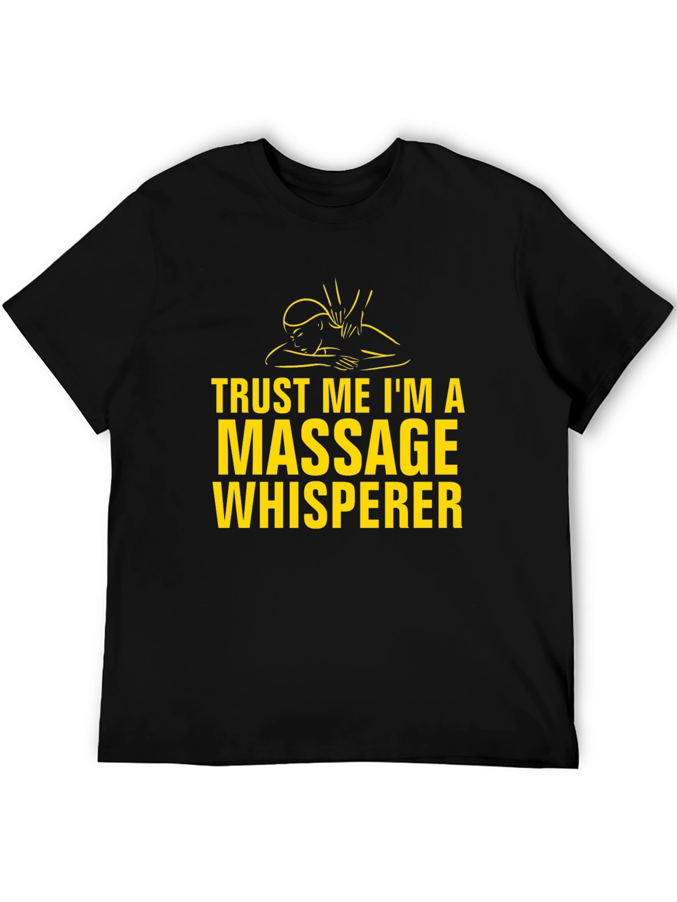 Massage Whisperer Graphic Tee - Black T-Shirt
