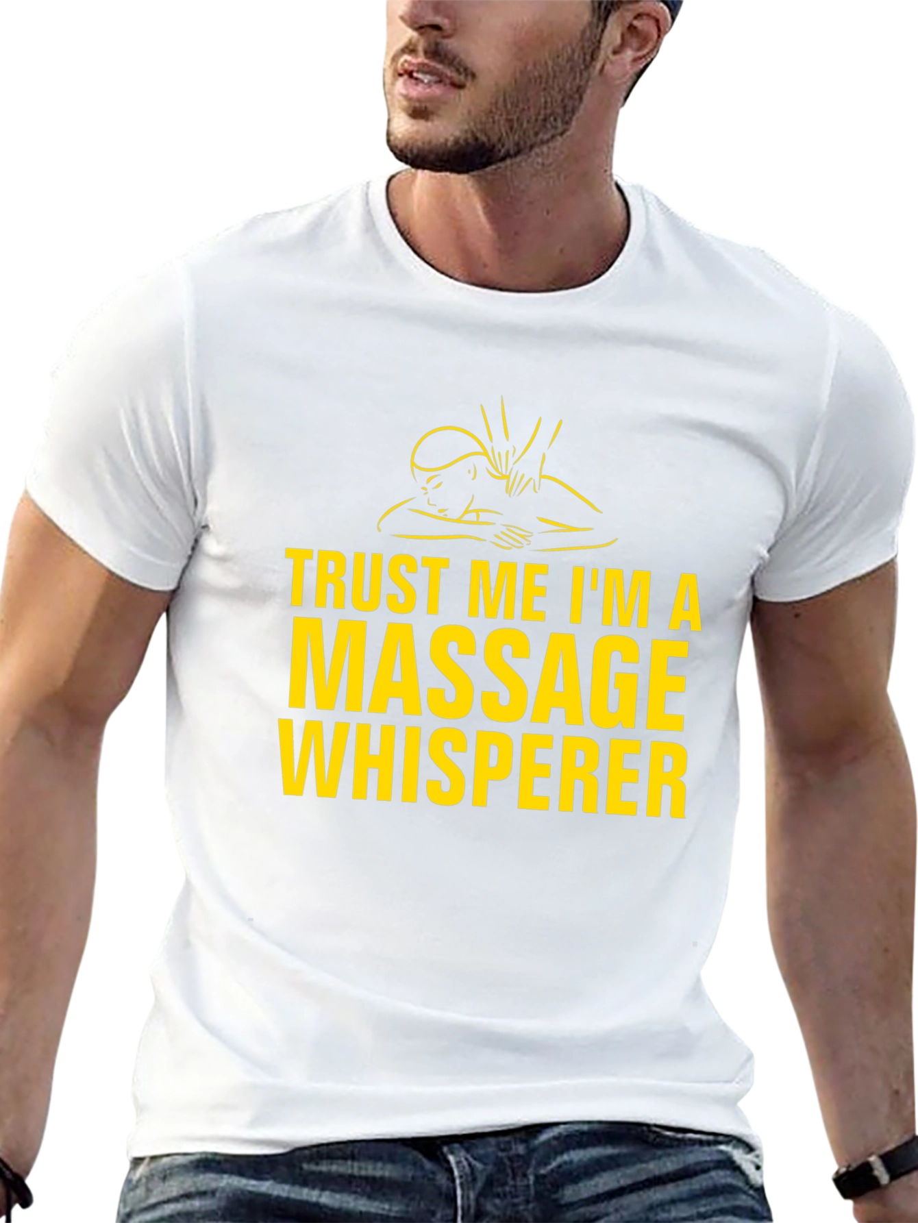 Massage Whisperer Graphic Tee - Black T-Shirt