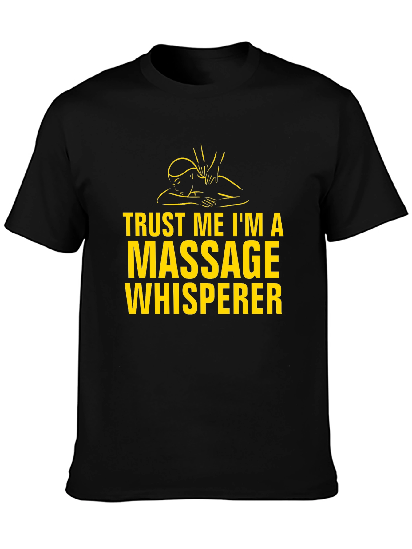 Massage Whisperer Graphic Tee - Black T-Shirt