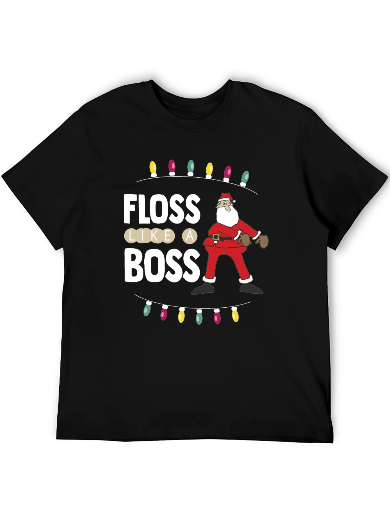 Floss Like a Boss Santa Christmas T-Shirt