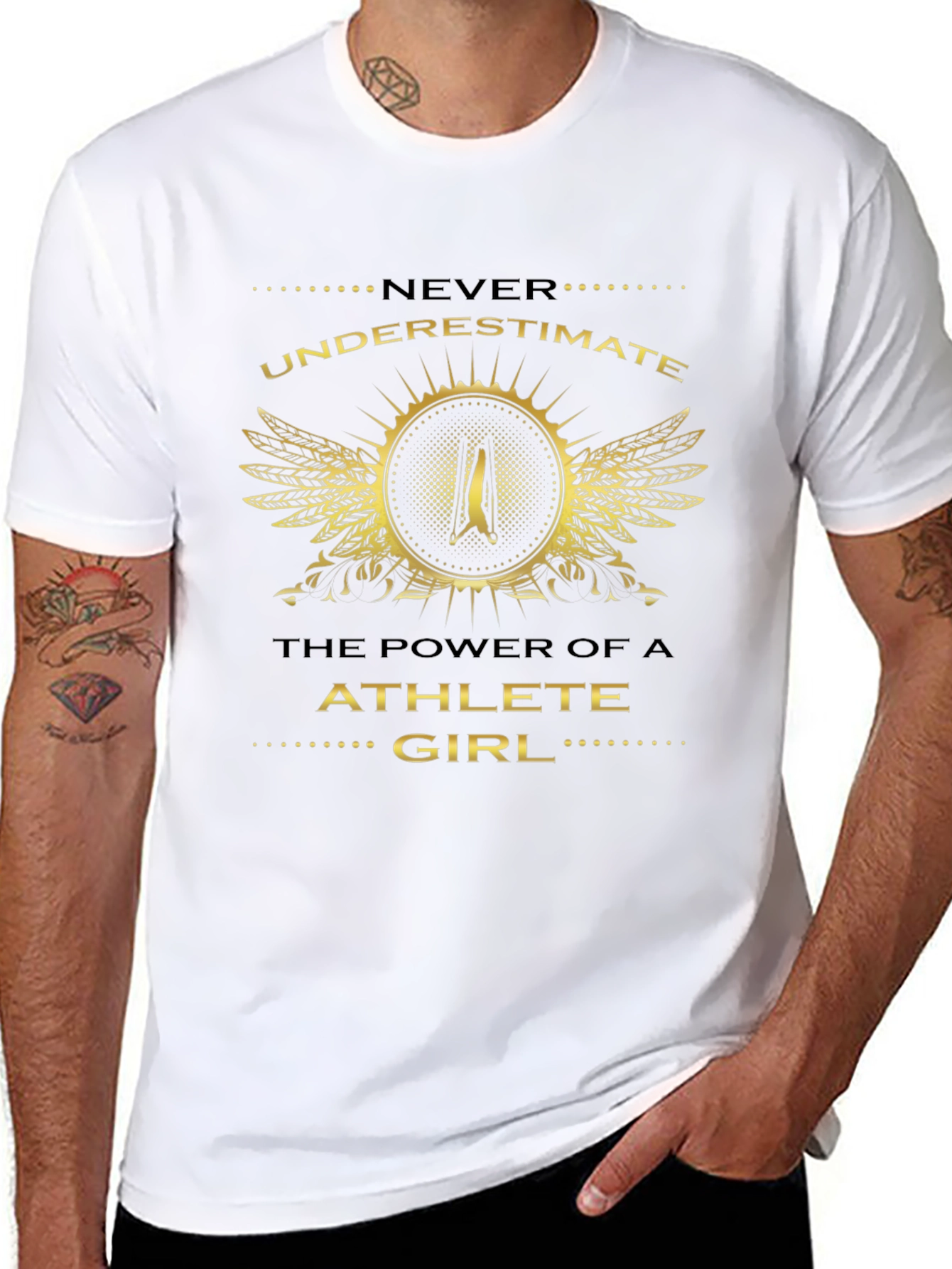 Athlete Girl T-Shirt: Never Underestimate The Power