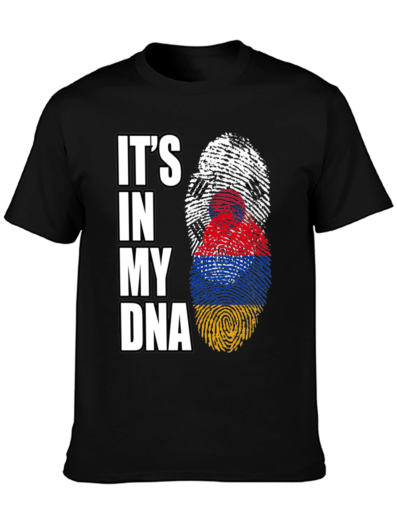 Its in My DNA Armenia Flag Fingerprint T-Shirt