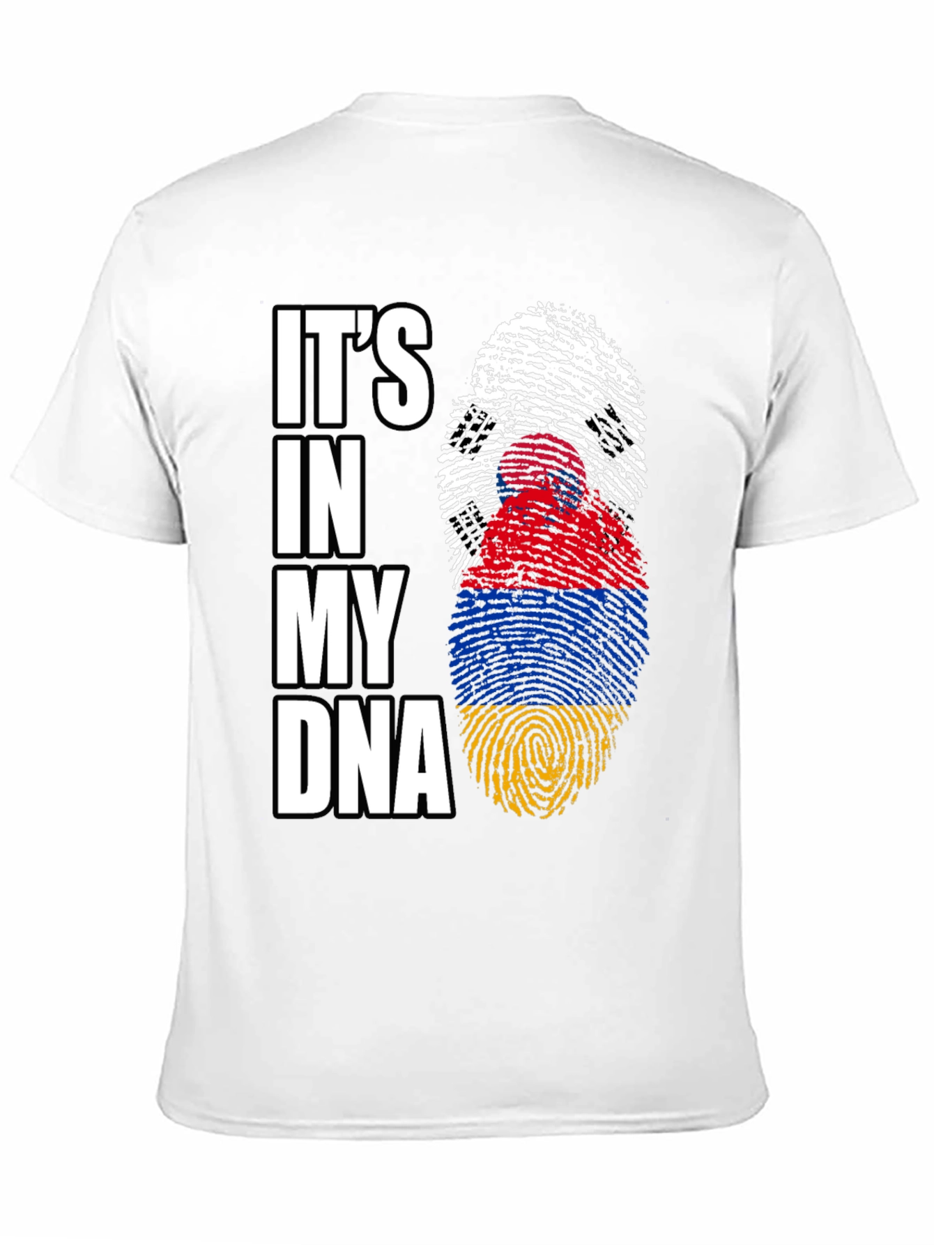 Its in My DNA Armenia Flag Fingerprint T-Shirt