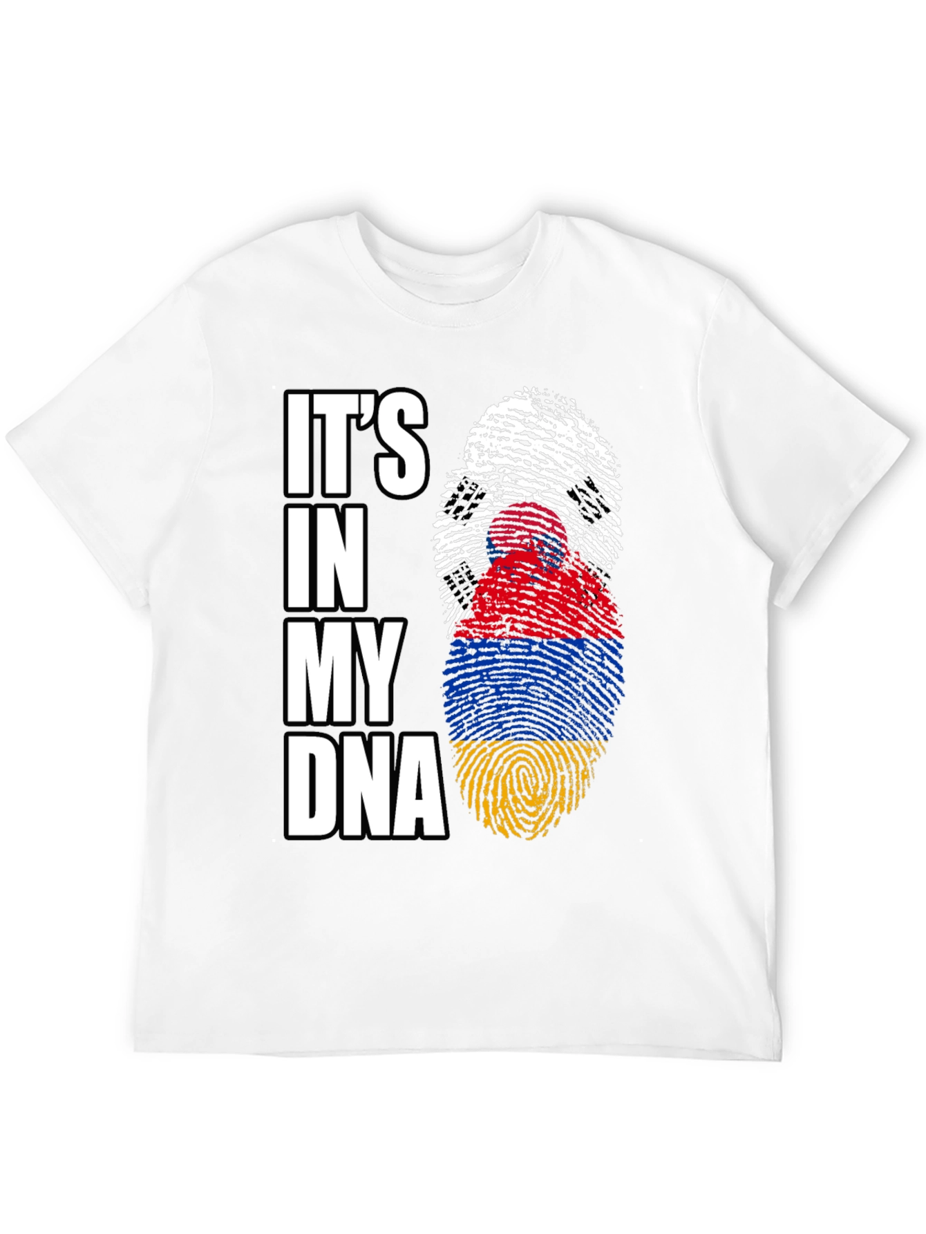 Its in My DNA Armenia Flag Fingerprint T-Shirt