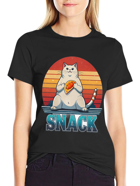 Cat Snack Graphic T-Shirt
