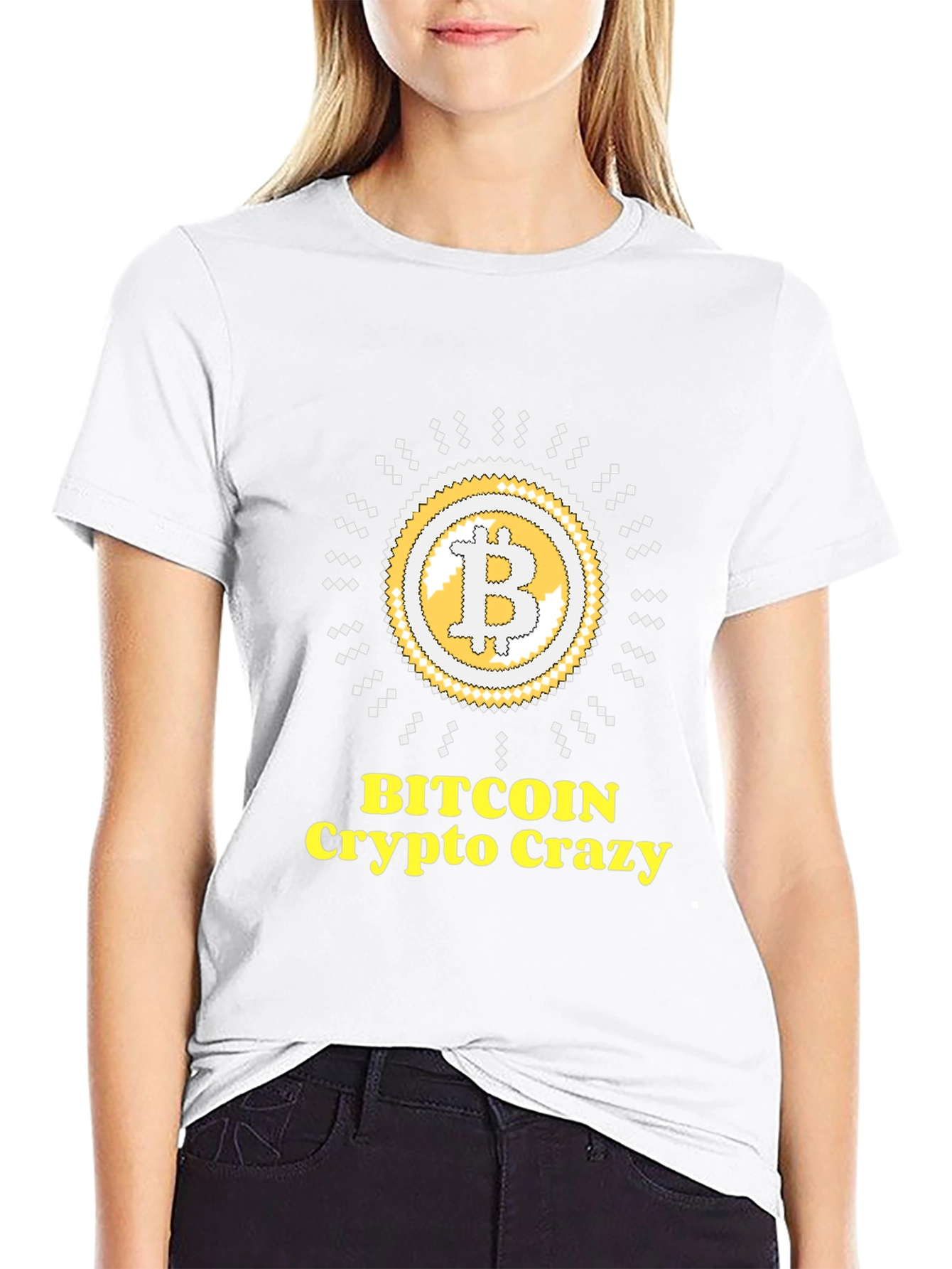 Bitcoin Crypto Crazy Graphic T-Shirt