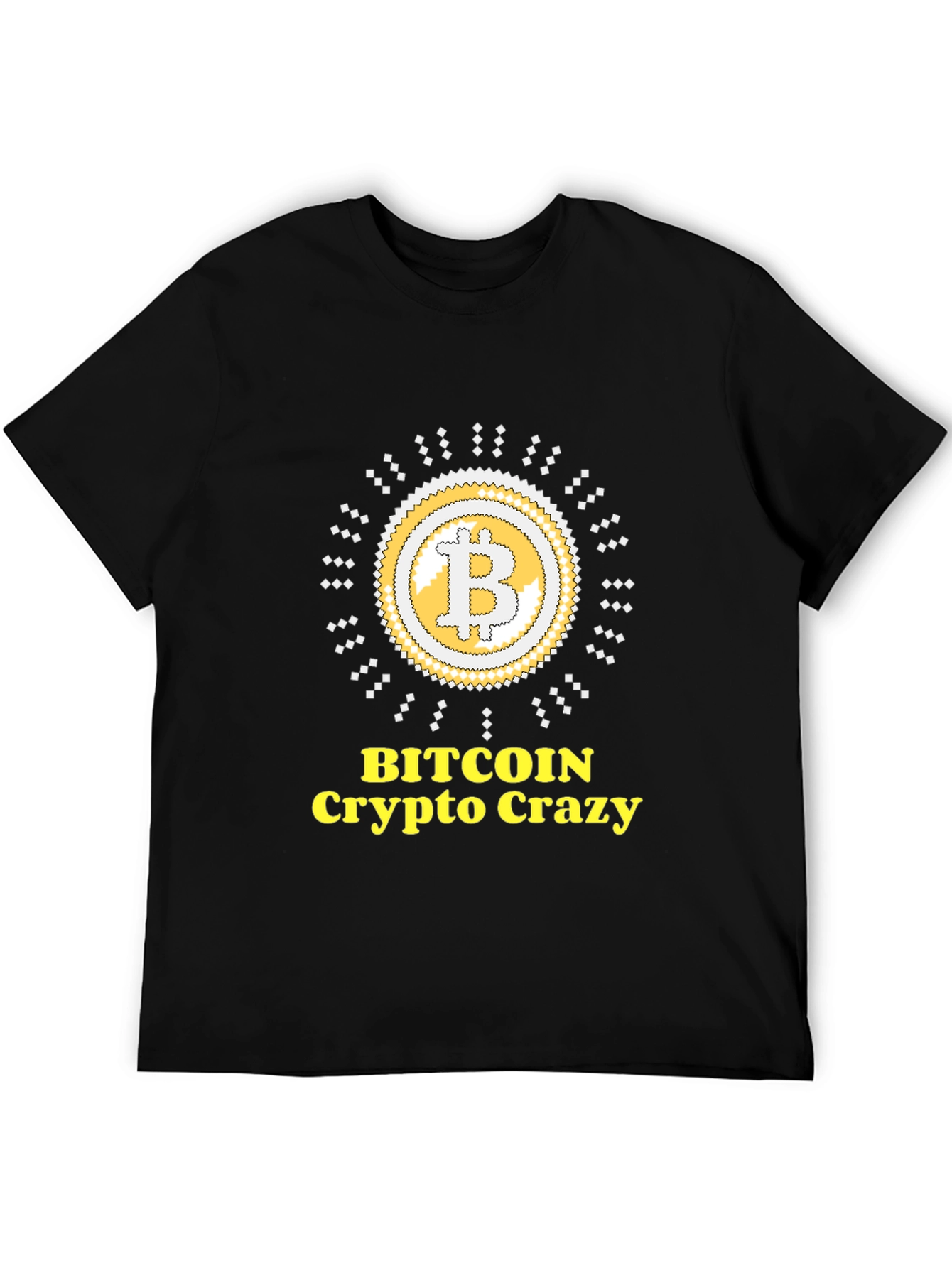 Bitcoin Crypto Crazy Graphic T-Shirt