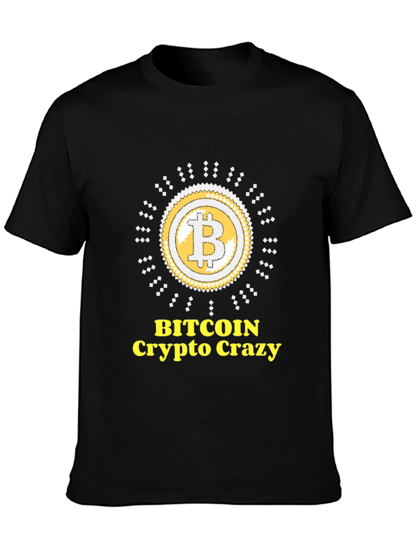 Bitcoin Crypto Crazy Graphic T-Shirt