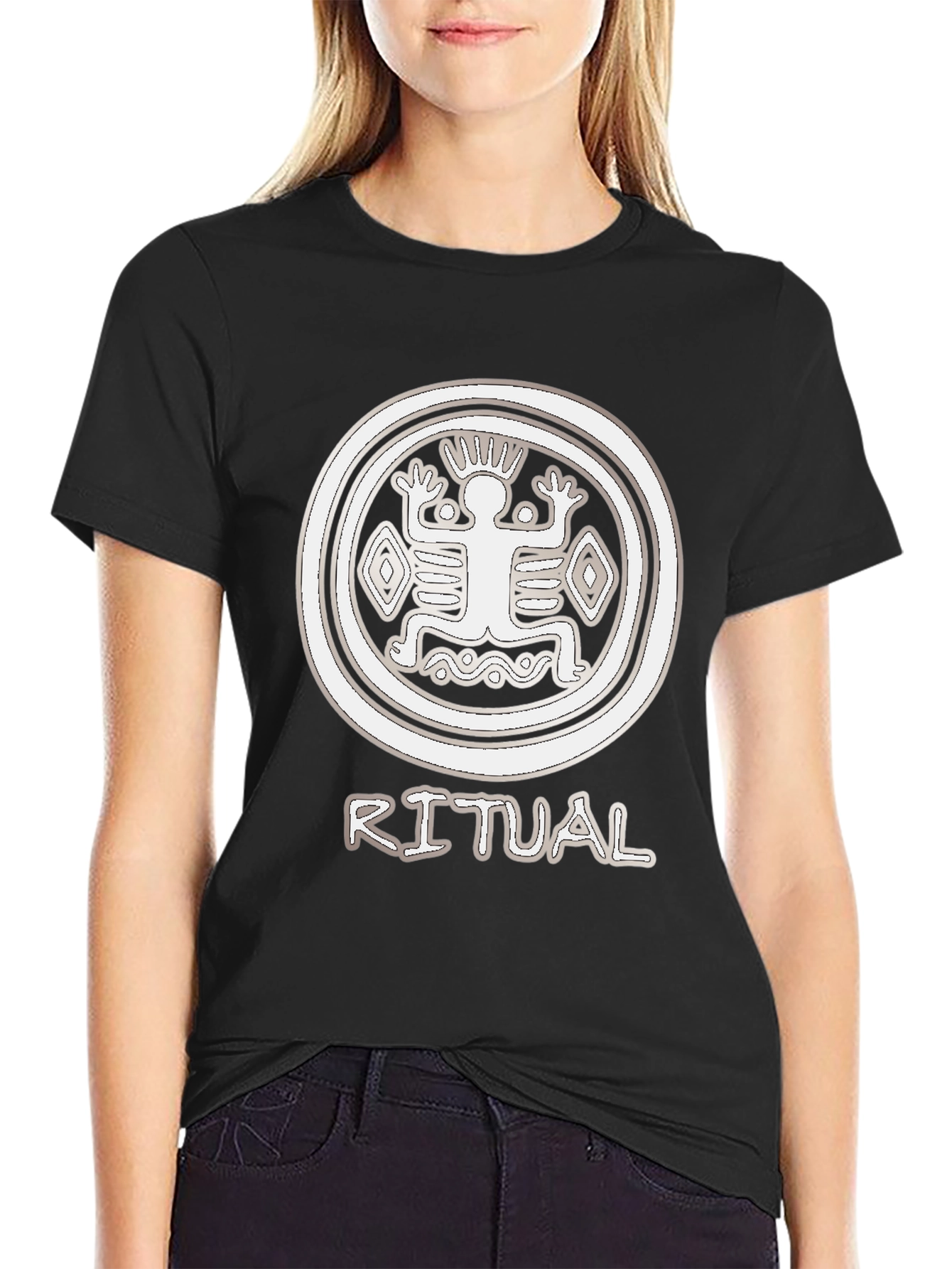 Ritual Graphic T-Shirt - Tribal Circle Design
