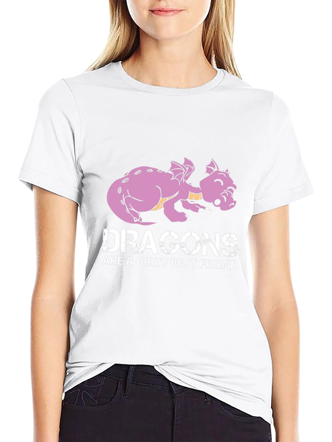 Dragon Best Friend Graphic Tee - Black