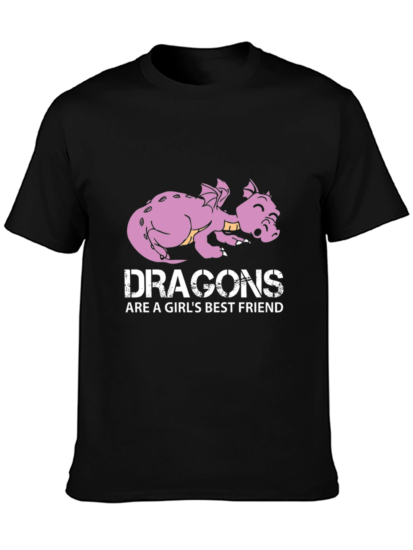 Dragon Best Friend Graphic Tee - Black