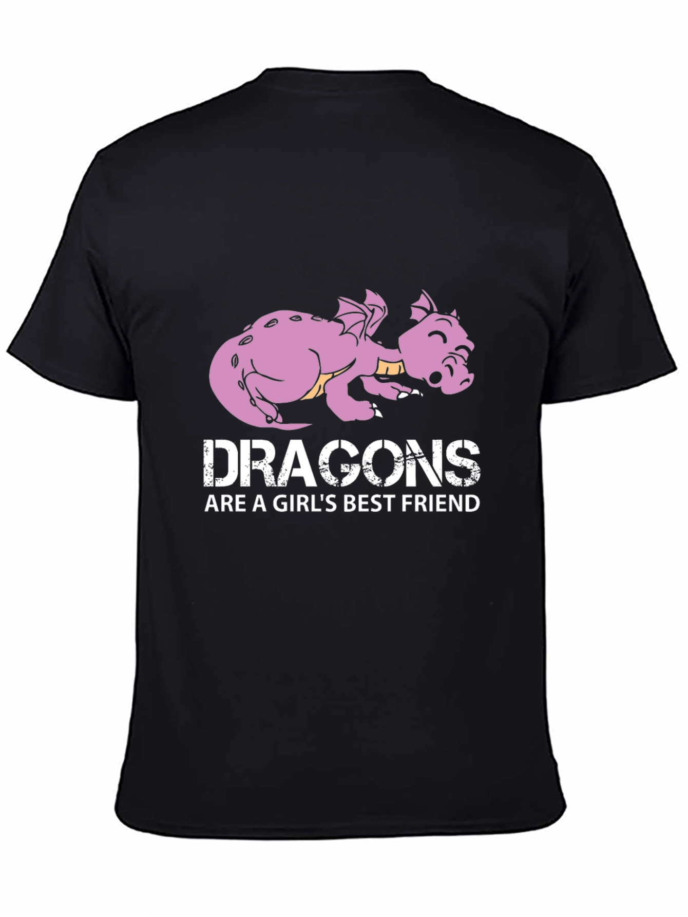 Dragon Best Friend Graphic Tee - Black