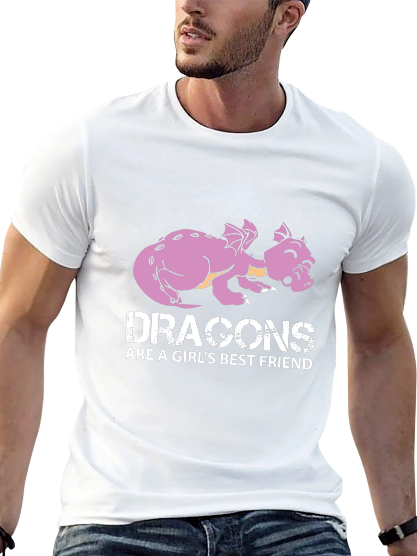 Dragon Best Friend Graphic Tee - Black