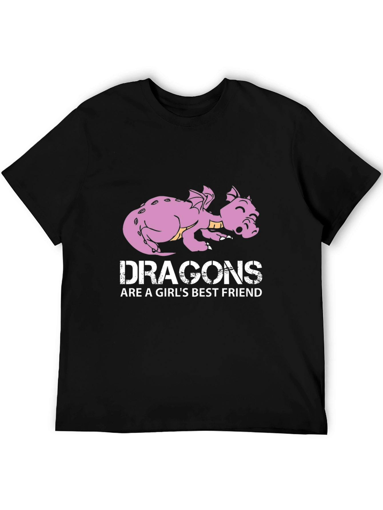 Dragon Best Friend Graphic Tee - Black