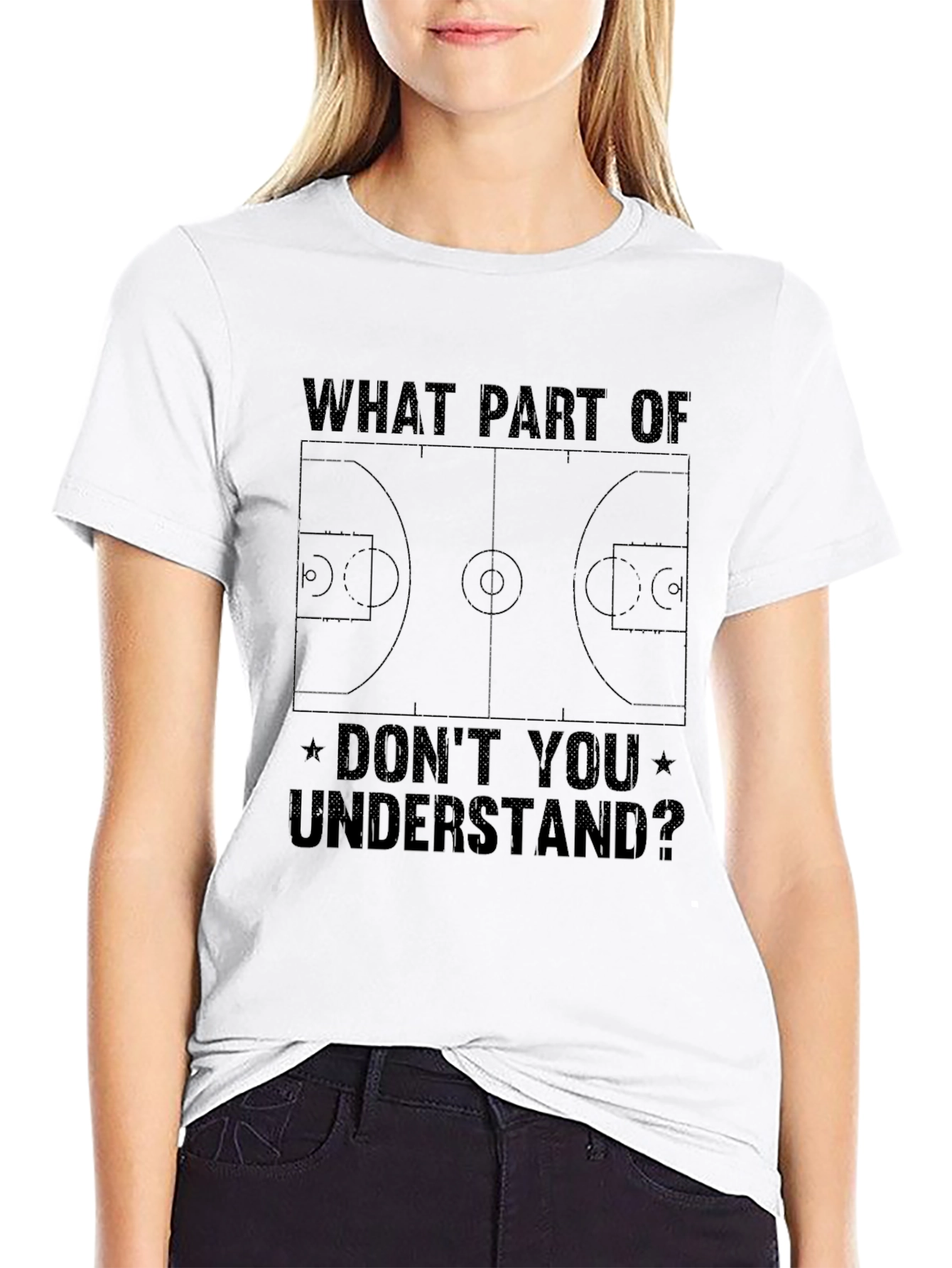 Basketball Court T-Shirt - Dont You Understand? Graphic Tee