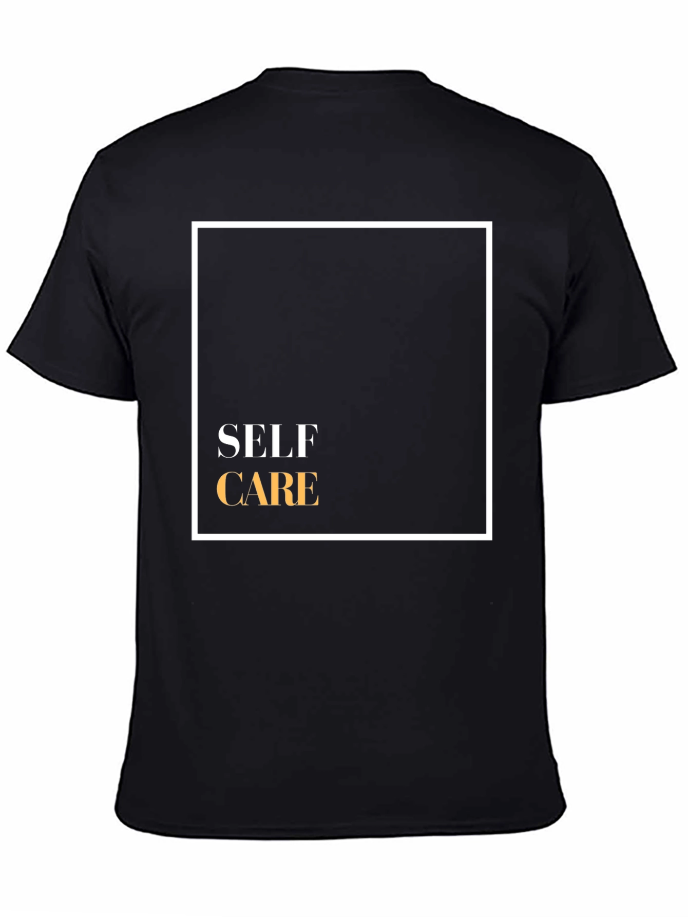 Self Care Graphic Tee - Black Cotton Blend