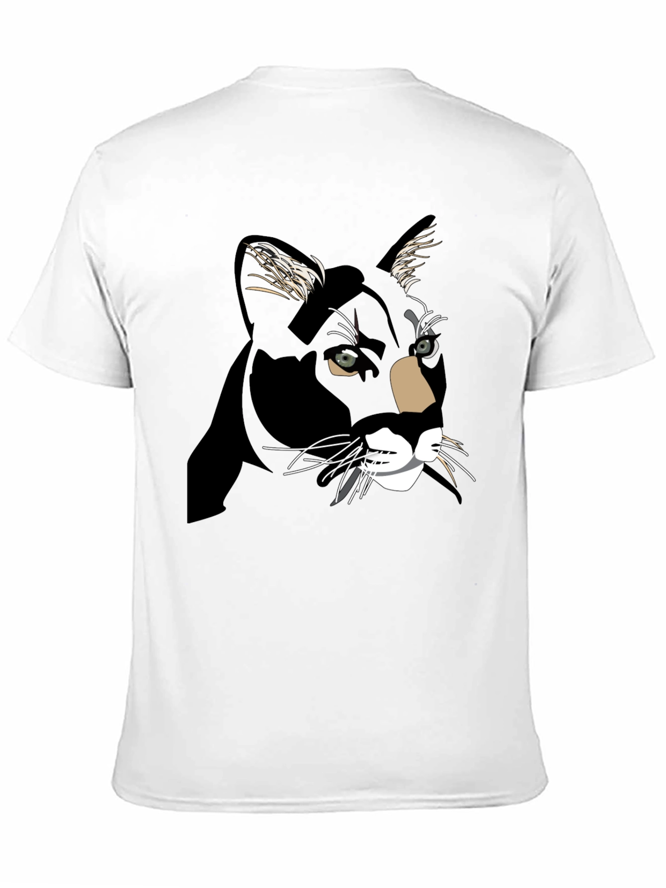 Black Cat Graphic Print T-Shirt