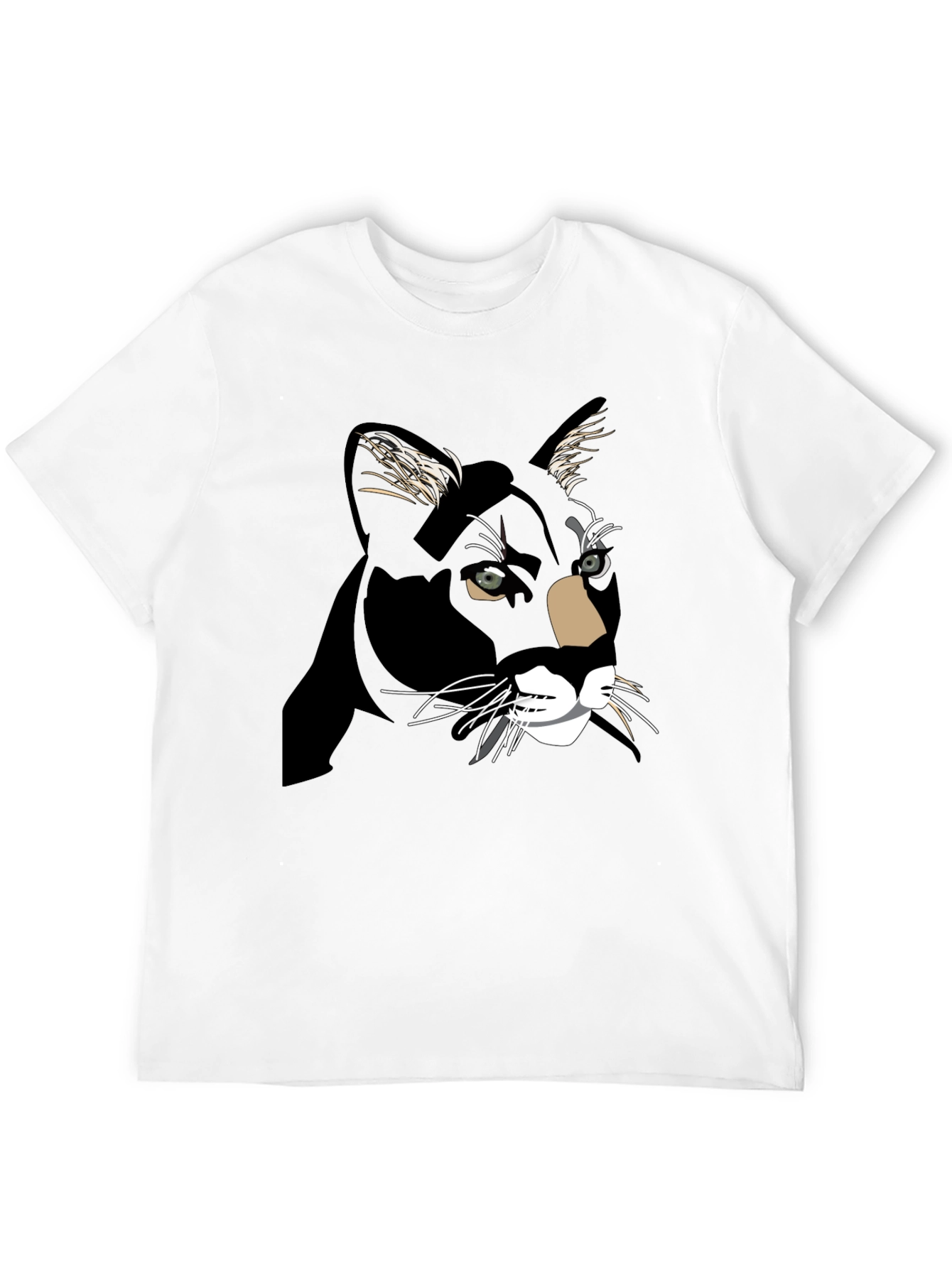 Black Cat Graphic Print T-Shirt