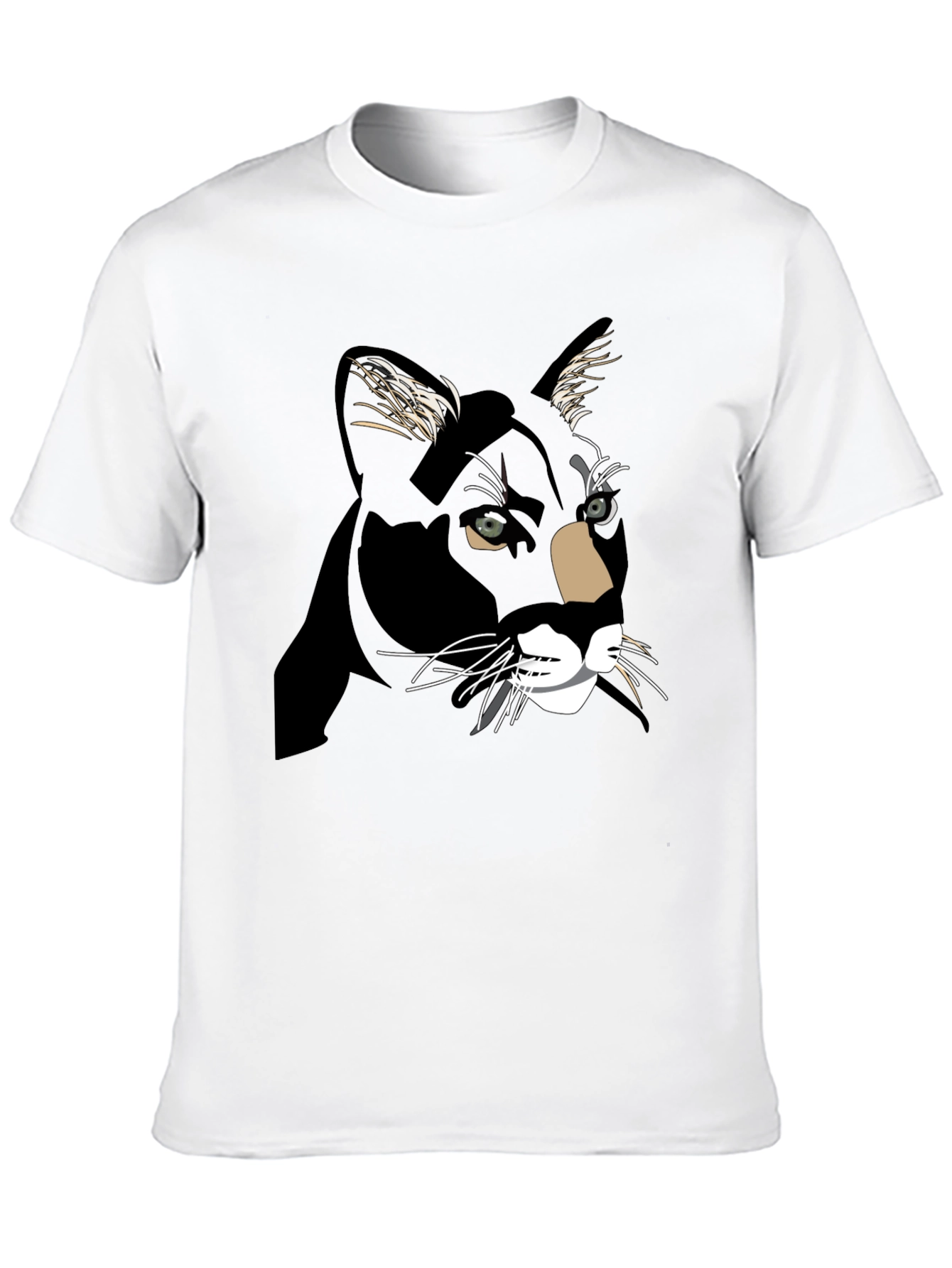Black Cat Graphic Print T-Shirt
