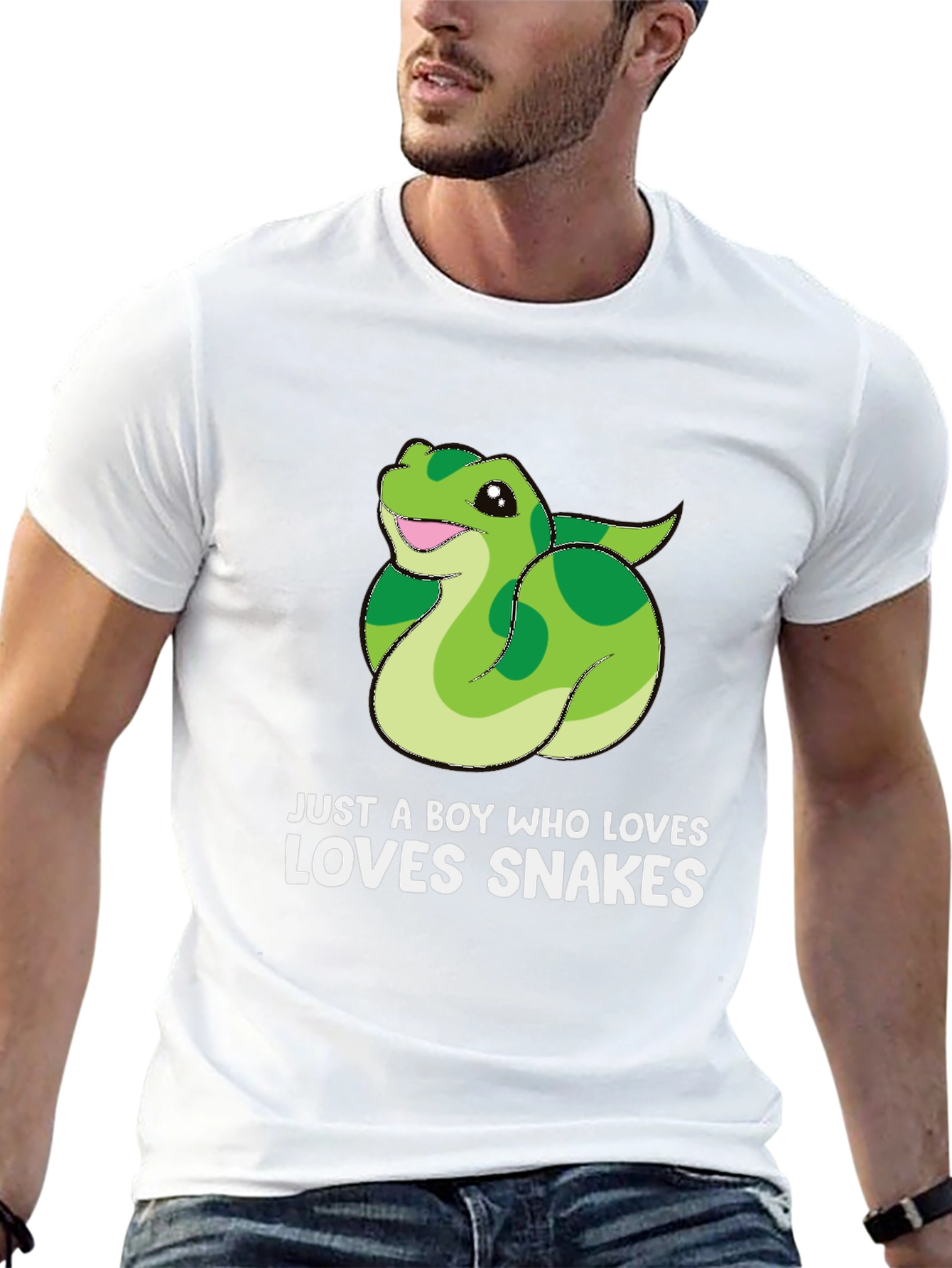Boys Snake Lover T-Shirt - Cute Reptile Graphic Tee