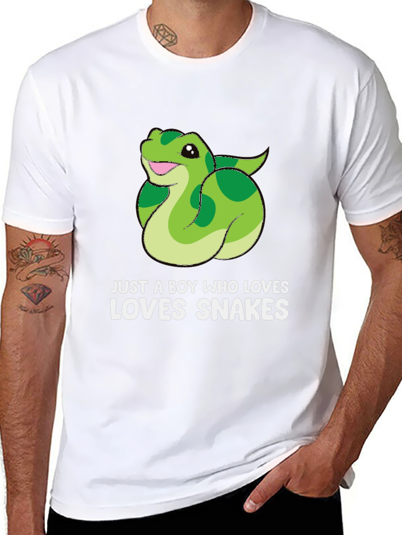 Boys Snake Lover T-Shirt - Cute Reptile Graphic Tee