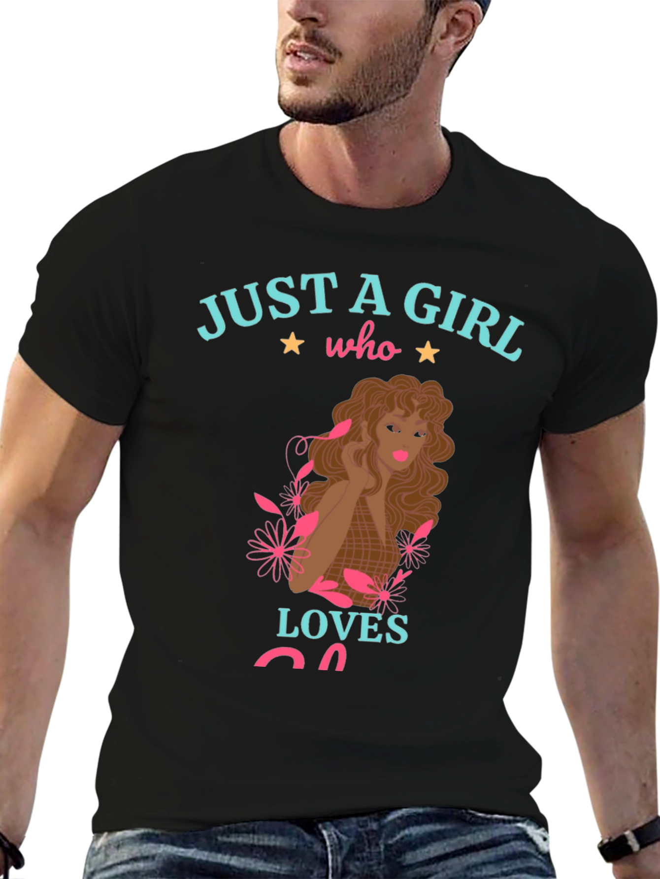 Just A Girl Who Loves Cats Graphic T-Shirt