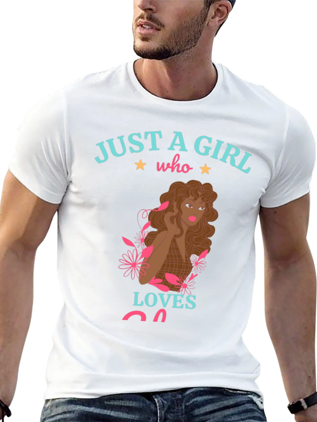 Just A Girl Who Loves Cats Graphic T-Shirt