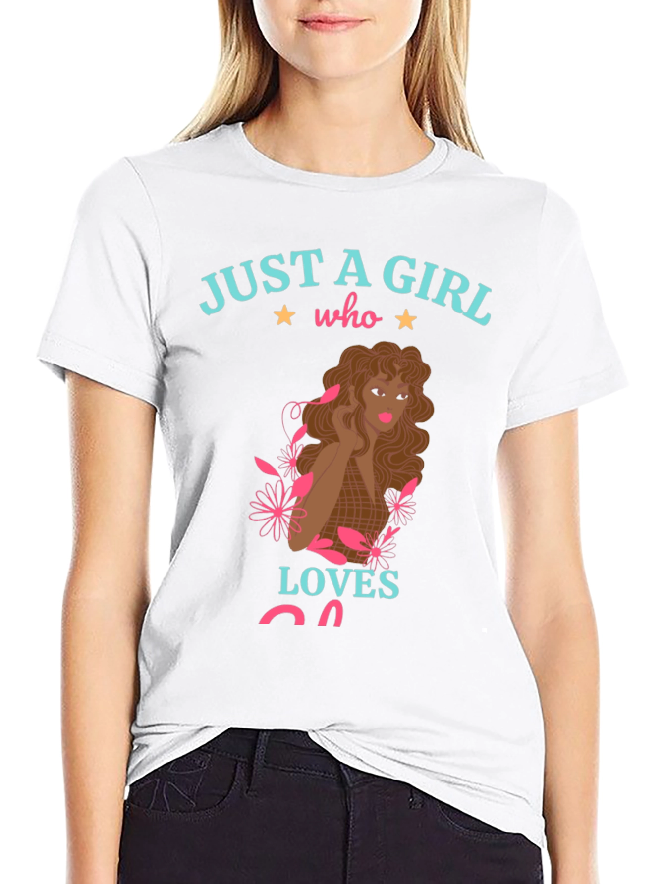 Just A Girl Who Loves Cats Graphic T-Shirt