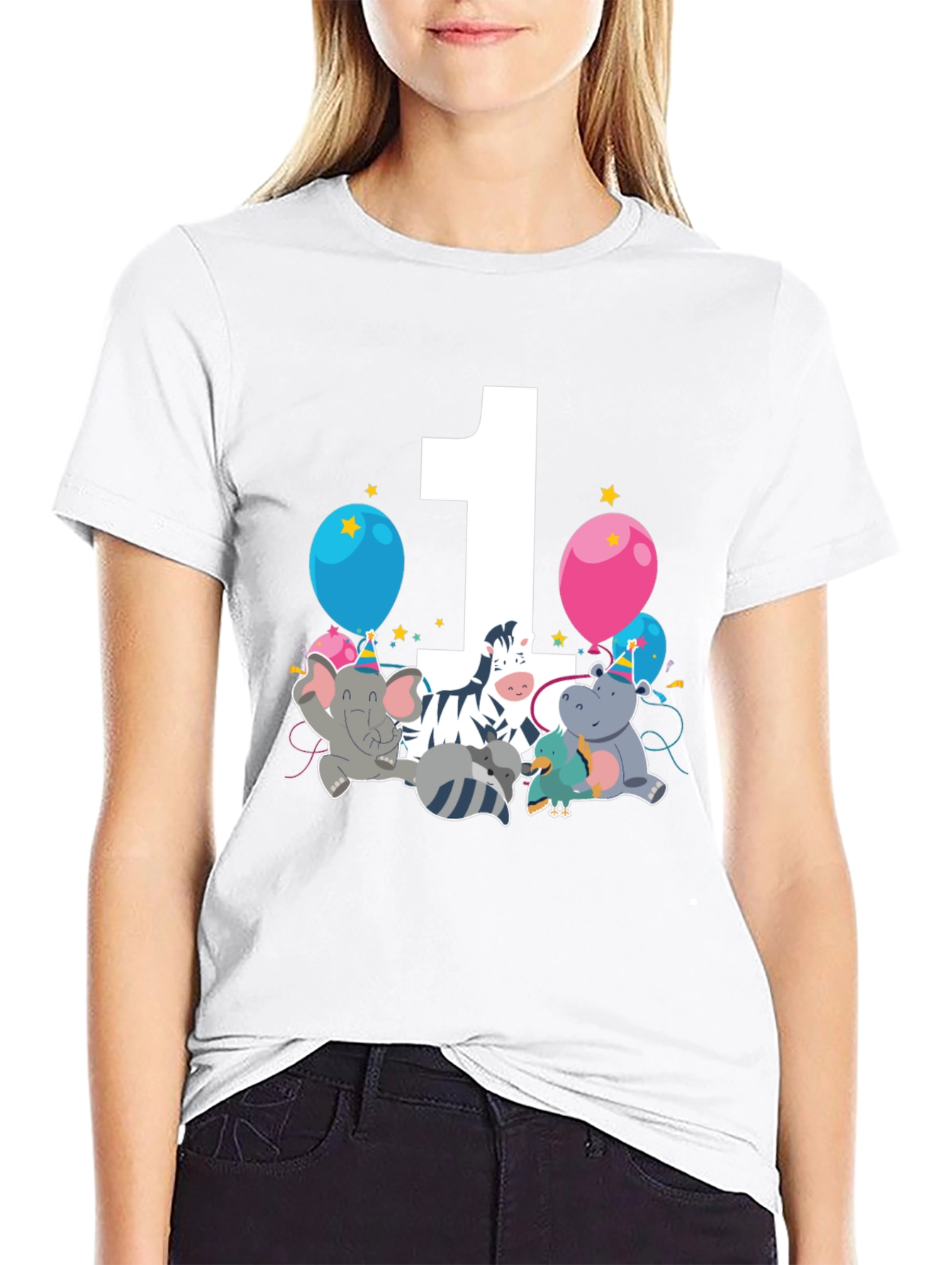 Birthday One Zoo Animal Party T-Shirt