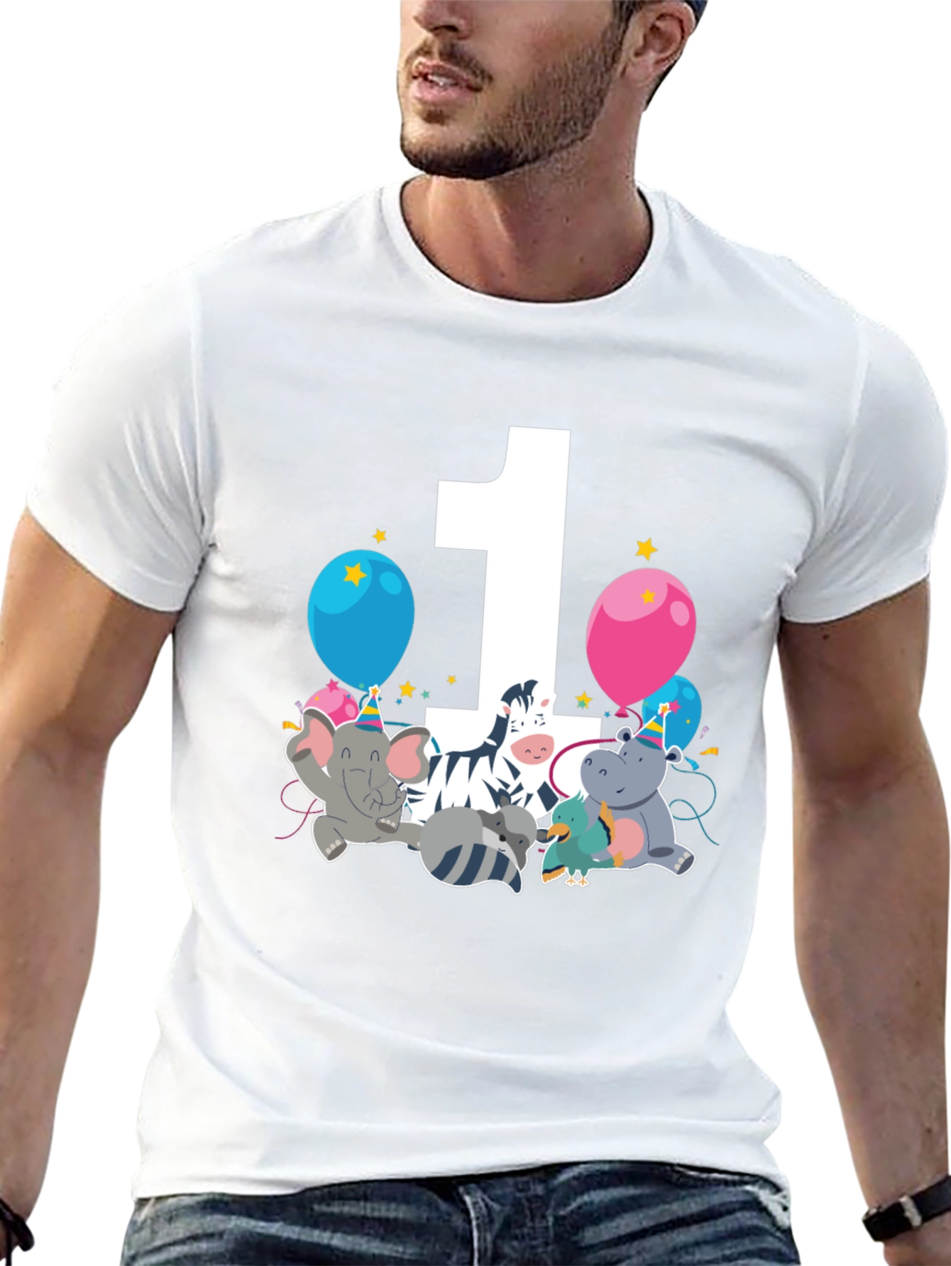 Birthday One Zoo Animal Party T-Shirt