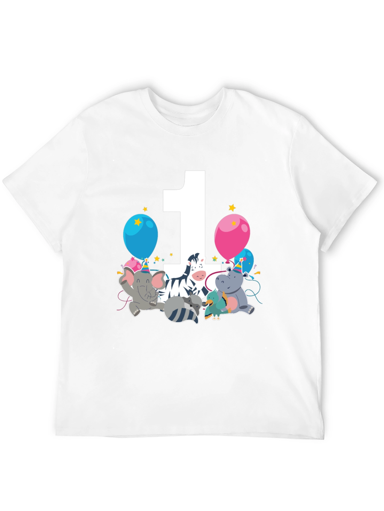 Birthday One Zoo Animal Party T-Shirt