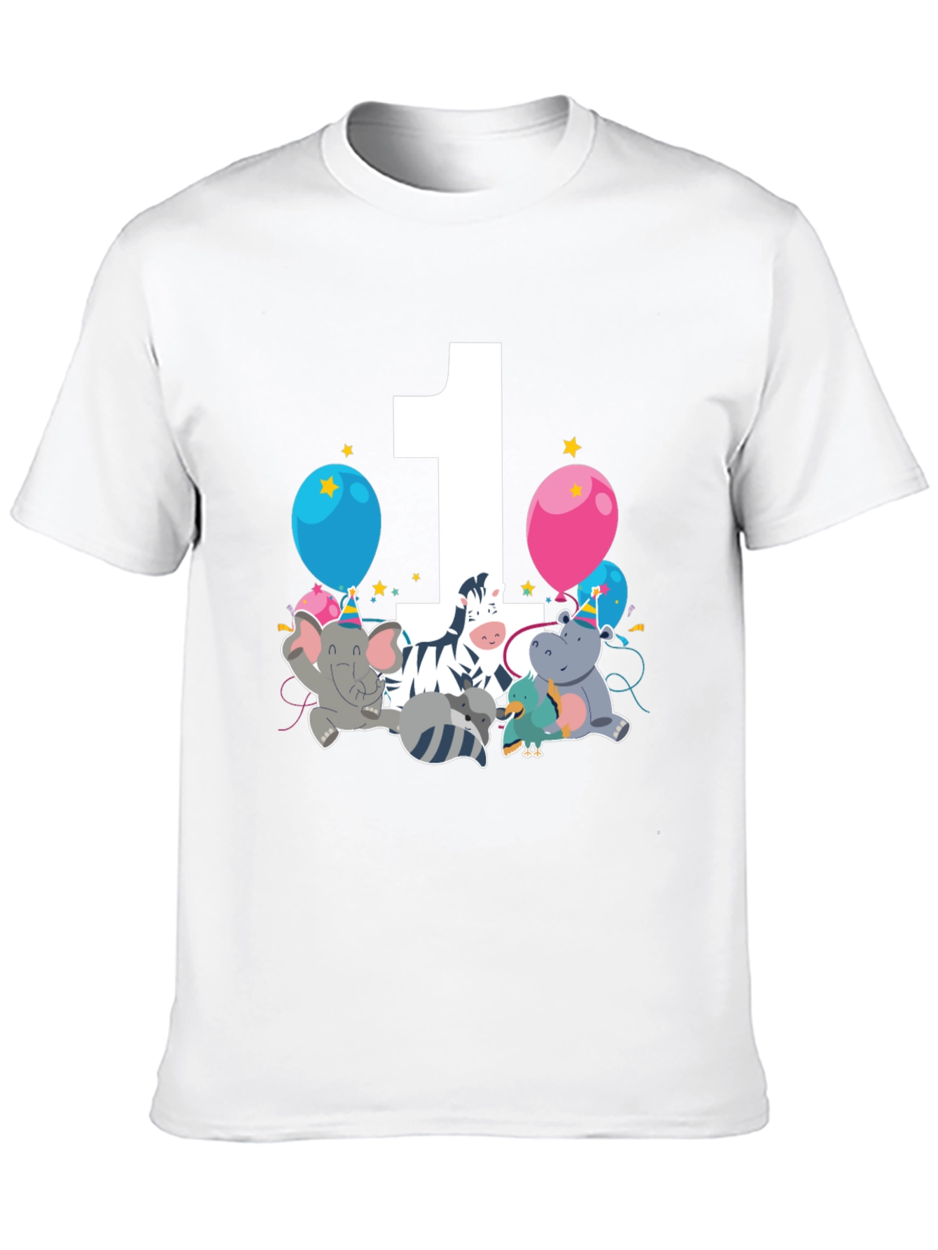 Birthday One Zoo Animal Party T-Shirt