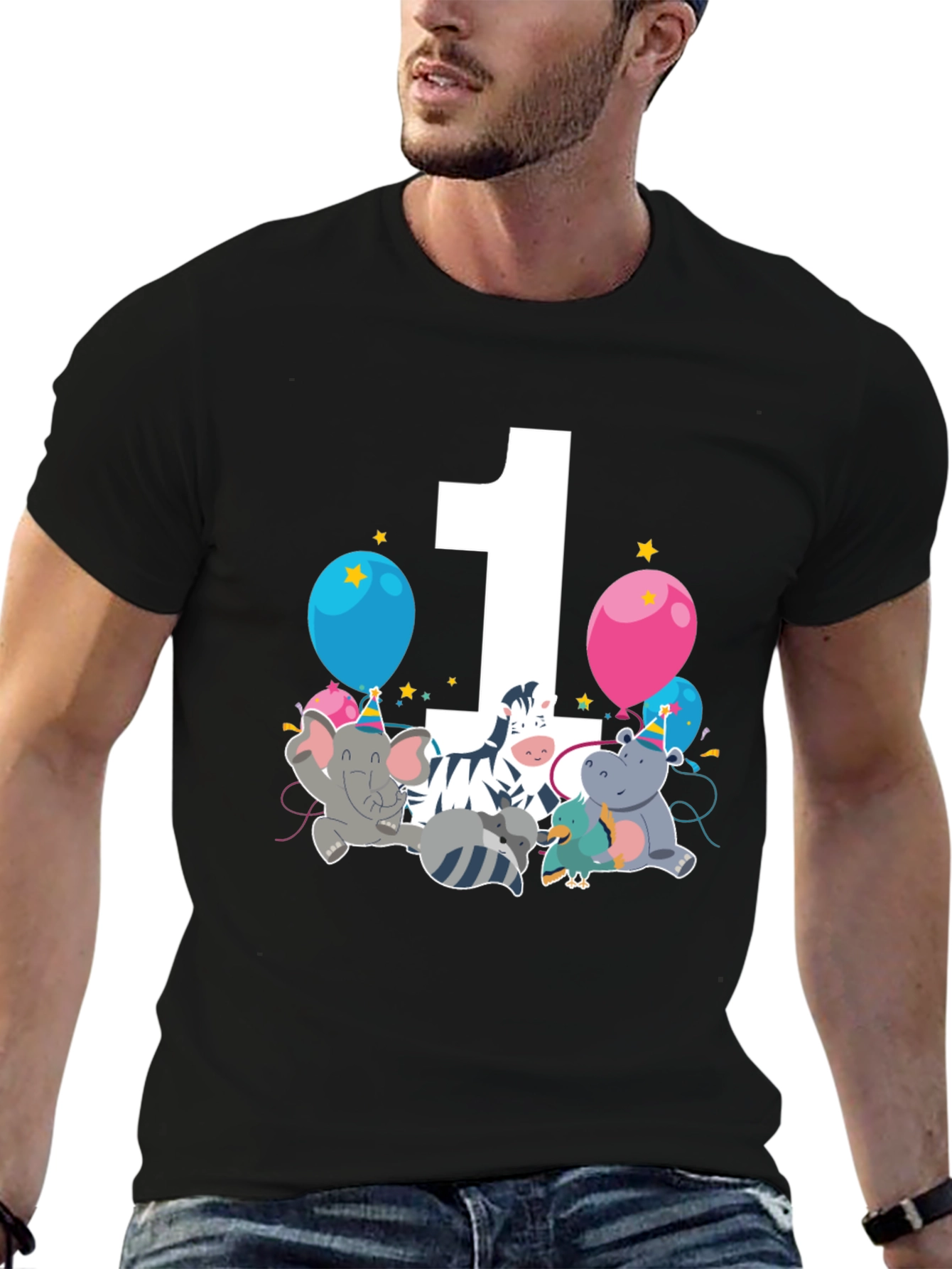 Birthday One Zoo Animal Party T-Shirt