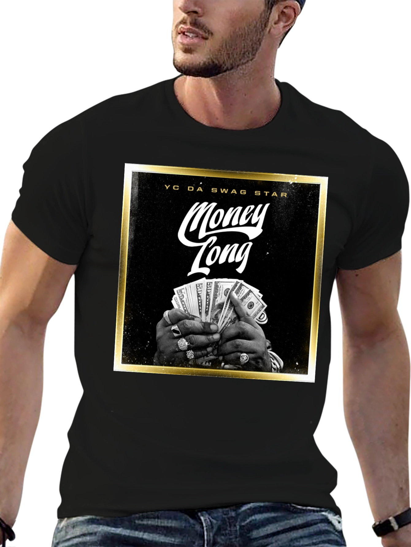Money Long Swag Star Graphic Tee