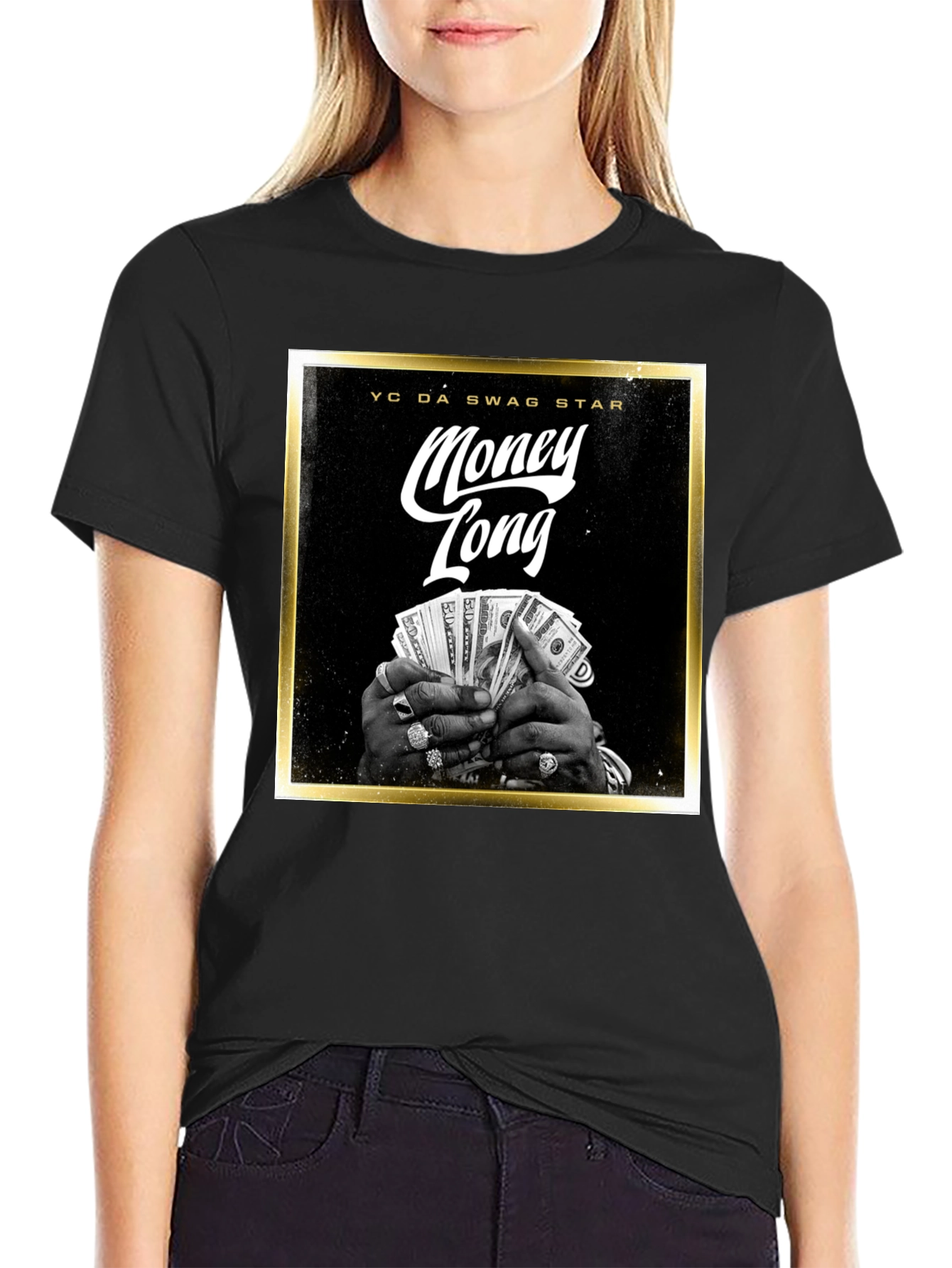 Money Long Swag Star Graphic Tee