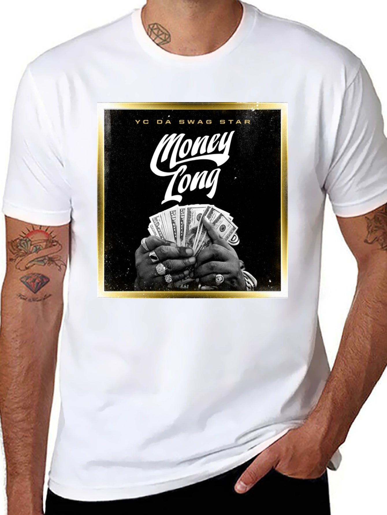 Money Long Swag Star Graphic Tee