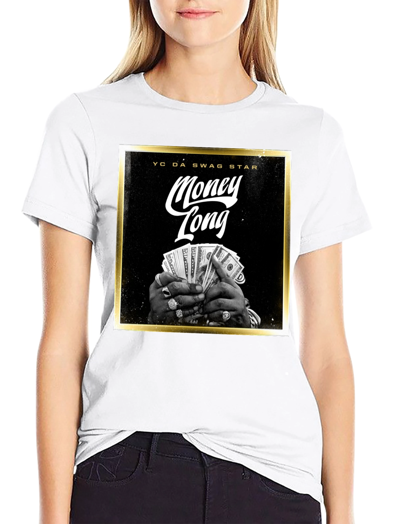 Money Long Swag Star Graphic Tee