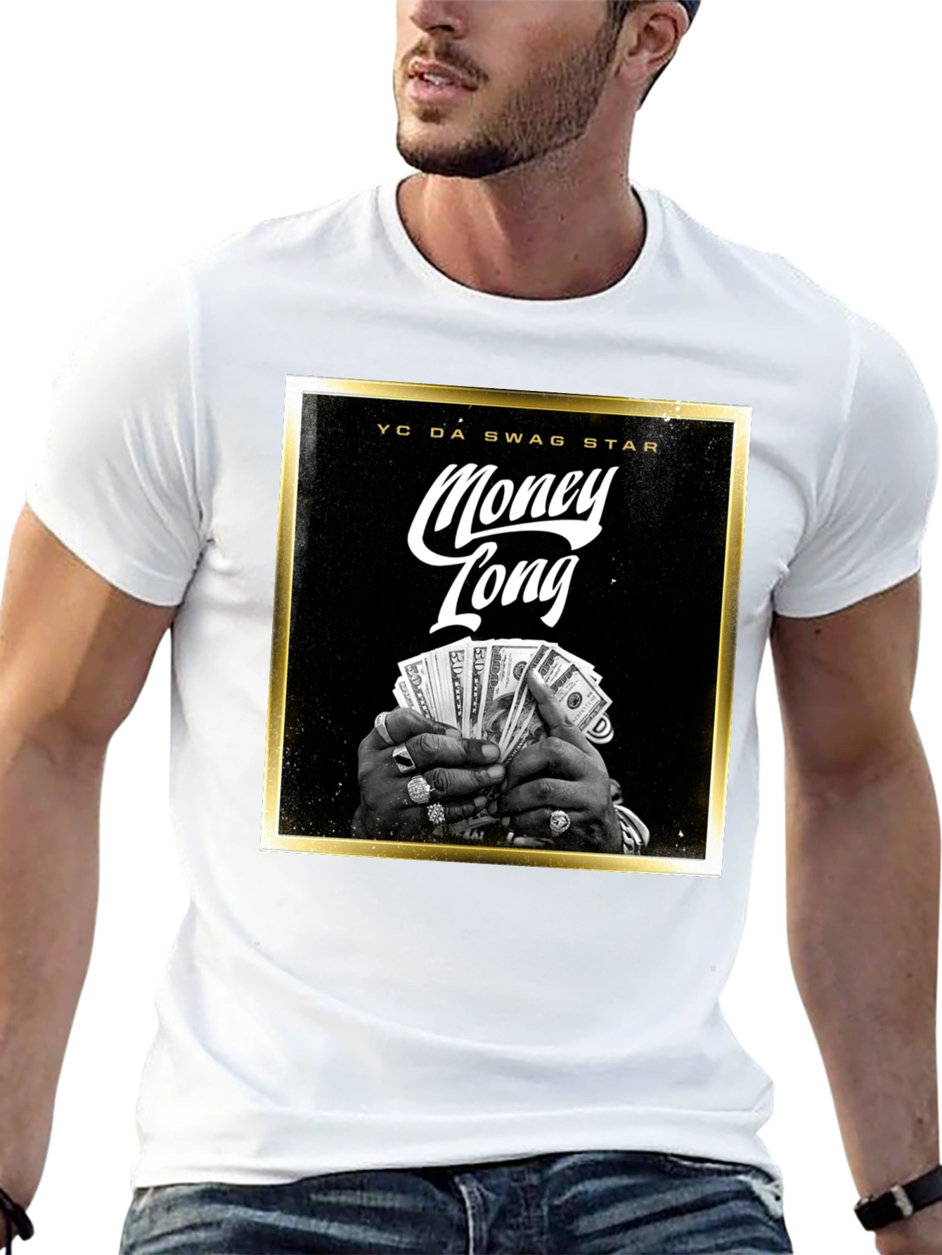 Money Long Swag Star Graphic Tee