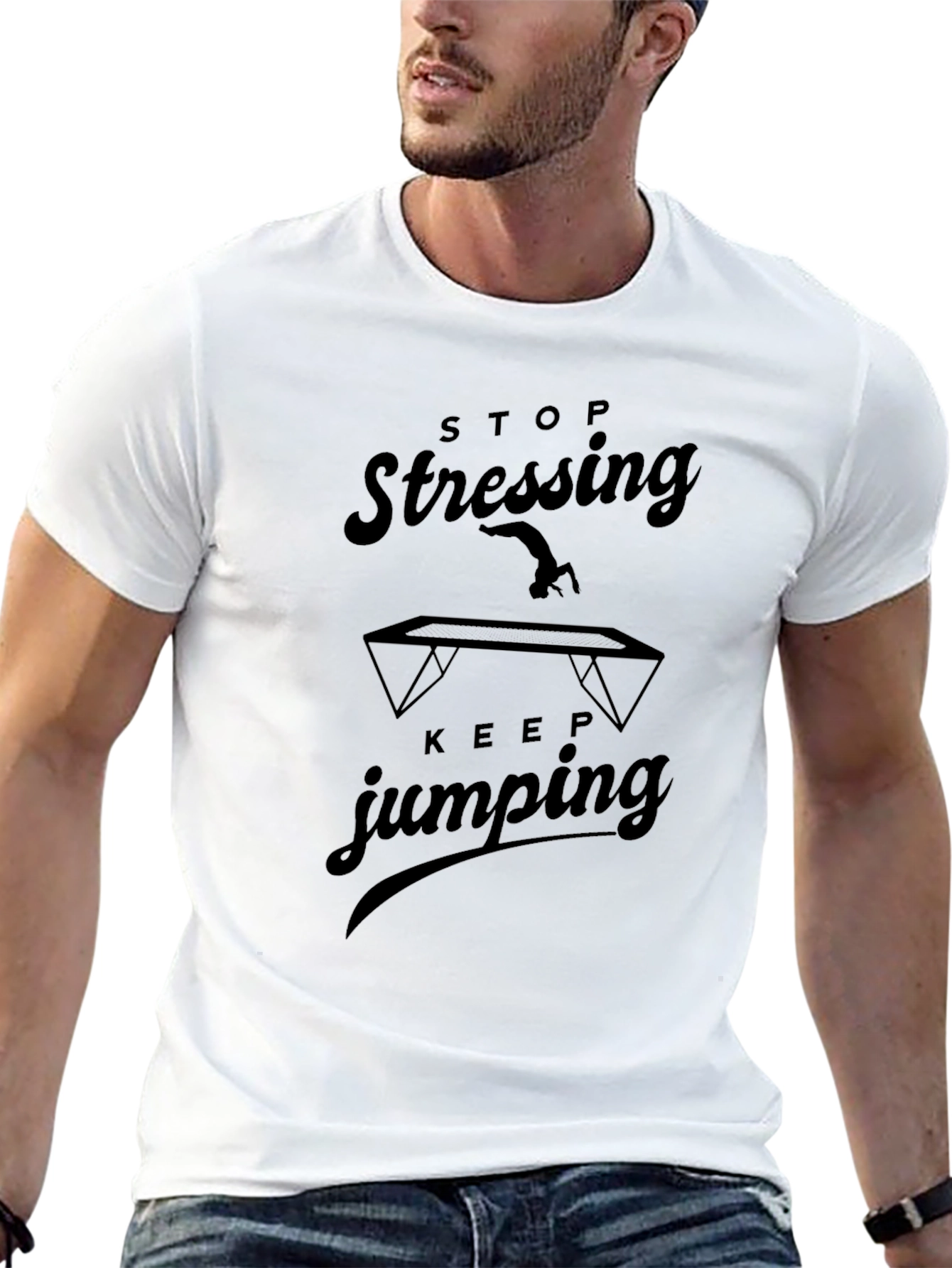 Stop Stressing Keep Jumping T-Shirt