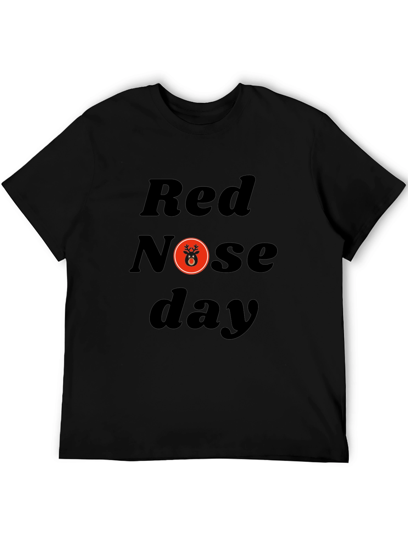Red Nose Day Black T-Shirt