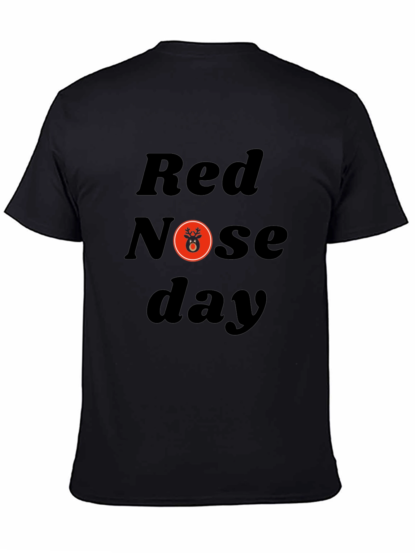 Red Nose Day Black T-Shirt
