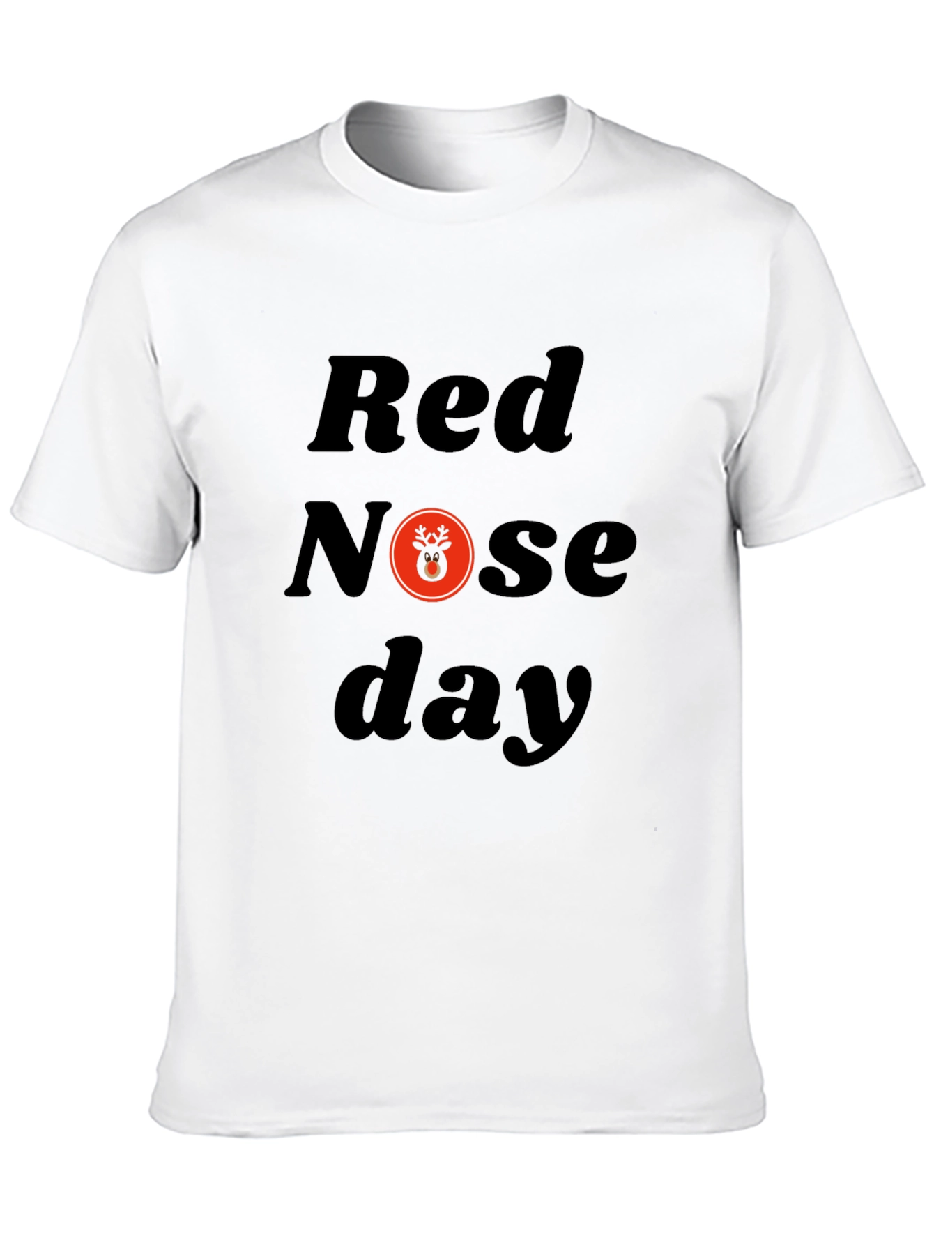 Red Nose Day Black T-Shirt