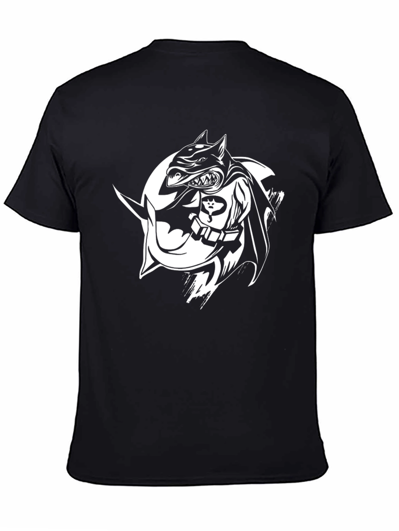 Black Batman Dog T-Shirt - Unique Graphic Tee